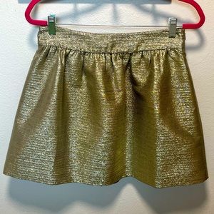 Banana Republic gold party skirt